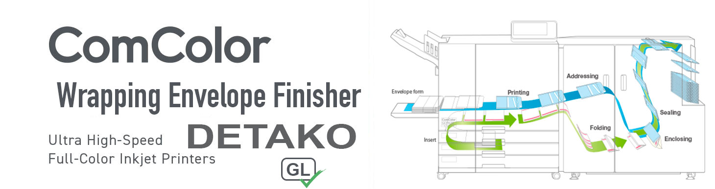 Wrapping Envelope Finisher – це унікальне рішення від компанії RISO, яке є першим у галузі повністю інтегрованим рішенням "друк-пошта", створеним для високопродуктивного оброблення матеріалів і підготовки поштових відправлень. Це рішення, яке орієнтоване на професіоналів, що потребують високої продуктивності та ефективності в умовах великого обсягу роботи. Усі етапи обробки – від друку до запечатування в конверт – виконуються в одному проході, що значно скорочує час і зусилля, необхідні для підготовки матеріалів до відправлення. Завдяки здатності друкувати та вставляти до шести сторінок формату A4 у конверт (в залежності від ваги паперу) і можливості використання як одностороннього (simplex), так і двостороннього (duplex) формату, цей пристрій дає змогу ефективно обробляти будь-які типи документів. Після того, як сторінки надруковані, вони автоматично загортаються та герметично запечатковуються в конверт без участі людини, що дозволяє досягти високої швидкості і точності на кожному етапі. Процес запечатування здійснюється за допомогою передових технологій, що гарантує надійність і безпеку кожного відправлення. Система також сумісна з більшістю сторонніх поштових програм, що дозволяє друкувати на конвертах адреси, логотипи, повідомлення і поштові штрих-коди. Це дає можливість використовувати Wrapping Envelope Finisher для різноманітних завдань, від масових рекламних кампаній до обробки юридичних та фінансових документів, де важлива точність і конфіденційність. Швидкість обробки досягає до 2400 одиниць на годину для одноаркушевого друку (формат A4), що дозволяє значно скоротити час на підготовку поштових відправлень і збільшити загальну продуктивність. Використання цієї системи дозволяє значно знизити кількість помилок, що виникають через людський фактор, забезпечуючи при цьому високий рівень автоматизації та надійності. Таким чином, Wrapping Envelope Finisher оптимізує процес обробки пошти, зменшує витрати на додаткові ресурси і допомагає значно скоротити час, необхідний для підготовки пошти. Це ідеальне рішення для компаній, що працюють із великими обсягами документів і мають високі вимоги до швидкості обробки та якості готової продукції.