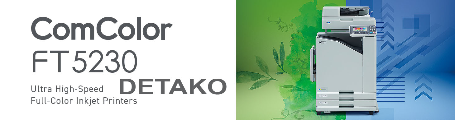RISO ComColor FT5230 — це високоефективна цифрова струменева принт-система, що поєднує інноваційні технології та простоту використання для офісів, навчальних закладів, поліграфічних компаній і будь-яких інших установ, де необхідна висока продуктивність і стабільна якість друку. З максимальною швидкістю до 60 сторінок на хвилину та здатністю працювати з форматом до A3, FT5230 є ідеальним рішенням для великих обсягів друку. Висока якість зображень, чіткість тексту та відмінна деталізація кольору дозволяють використовувати цей пристрій для різноманітних завдань — від друку внутрішніх документів до виготовлення рекламної продукції. Унікальна система холодного струменевого друку дозволяє значно знижувати витрати на електроенергію, а швидкий час початку друку підвищує загальну продуктивність. Принтер підтримує різноманітні носії для друку, включаючи глянцеві та текстуровані папери, що дозволяє забезпечити найкращу якість в залежності від вимог користувача. Завдяки своїй гнучкості, простоті в налаштуваннях та можливості інтеграції в будь-яку корпоративну або навчальну інфраструктуру, RISO FT5230 стає надійним партнером для вашого бізнесу.