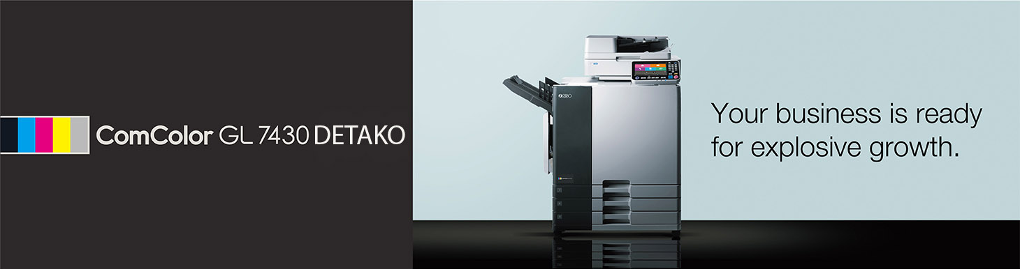 RISO ComColor GL7430 — це надійна кольорова струменева друкарська система, створена для продуктивної роботи в офісах, навчальних закладах, державних установах та друкарнях, де важлива висока якість друку, економія ресурсів і швидке виконання великих обсягів завдань. GL7430 поєднує передову технологію FORCEJET із покращеним контролем друку, що забезпечує стабільні результати на різноманітних типах носіїв — від стандартного офісного паперу до щільних матеріалів і конвертів. Цей принтер оптимізований для енергоефективної роботи, має зручний сенсорний інтерфейс, підтримує мережеві підключення, USB і можливість розширення за допомогою фінішерів та додаткових лотків. Висока надійність, швидкий вихід першої сторінки, низький рівень шуму та простота обслуговування роблять ComColor GL7430 оптимальним рішенням для безперервного документообігу в організаціях з великим навантаженням. Його екологічність і тривалий термін експлуатації сприяють зниженню витрат на друк і підвищенню ефективності кожного робочого процесу.